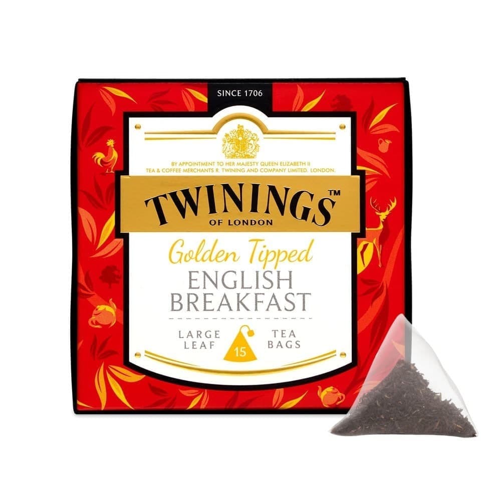 Twinings Goden Tipped English Breakfast Tin (100G)